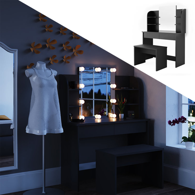 Bella vista dressing table with mirror discount